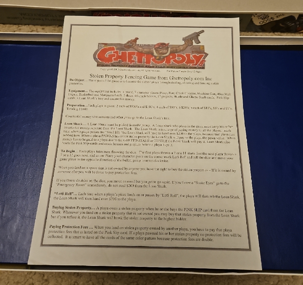 Ghettopoly Board Game | Monopoly Parody - Picture 4 of 8